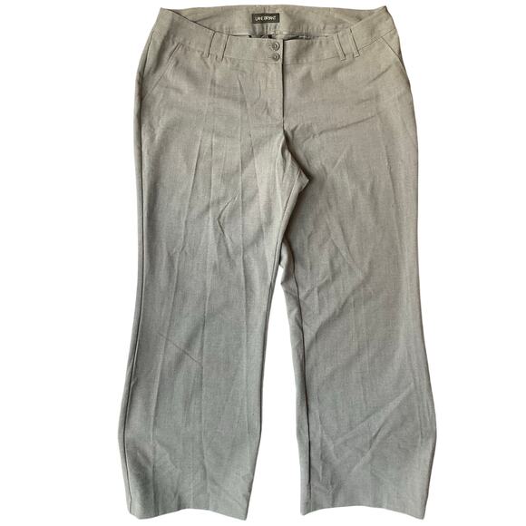 Lane Bryant Women Formal Straight Leg Pants size 18, Gray - Picture 1 of 11